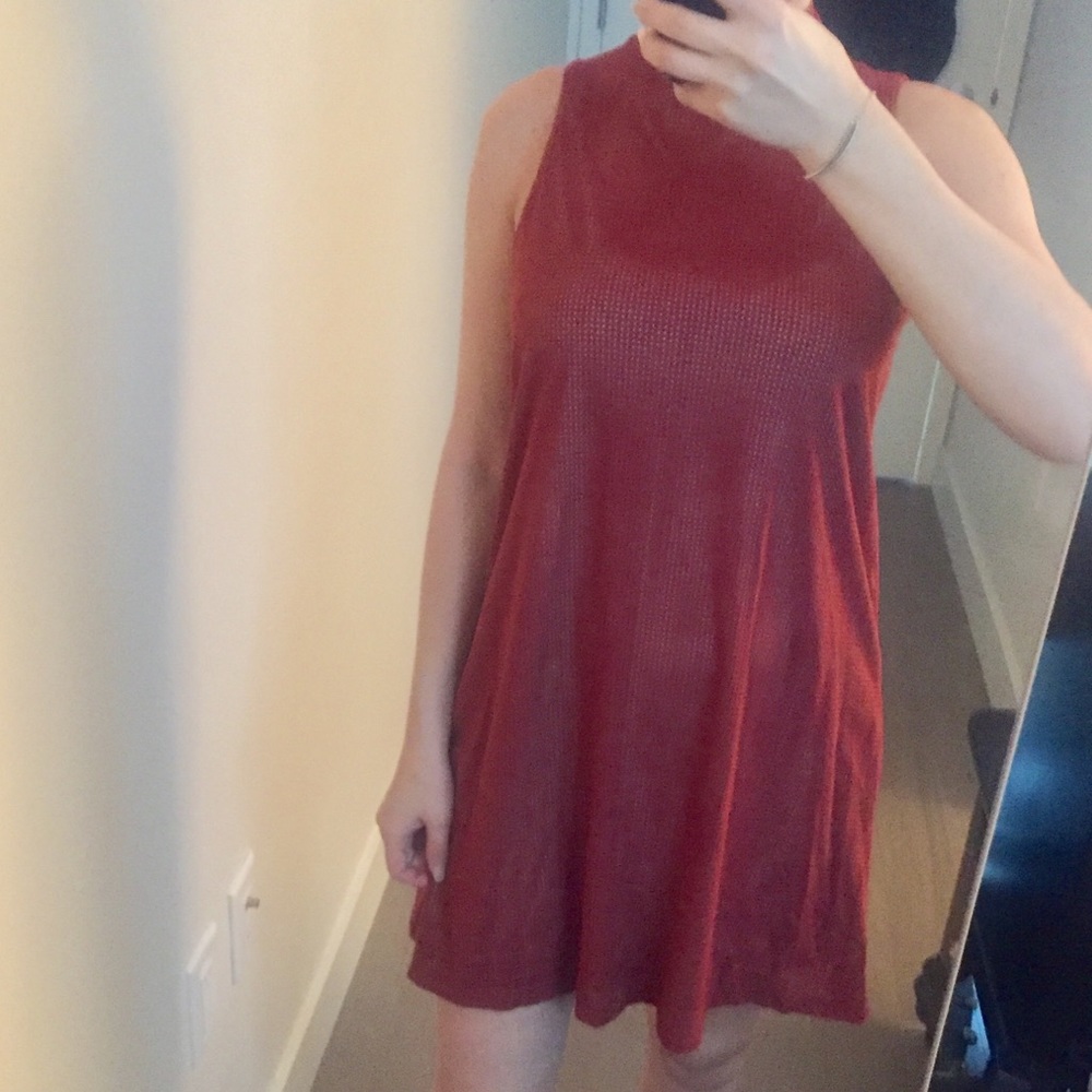 Rust red dress SOLD